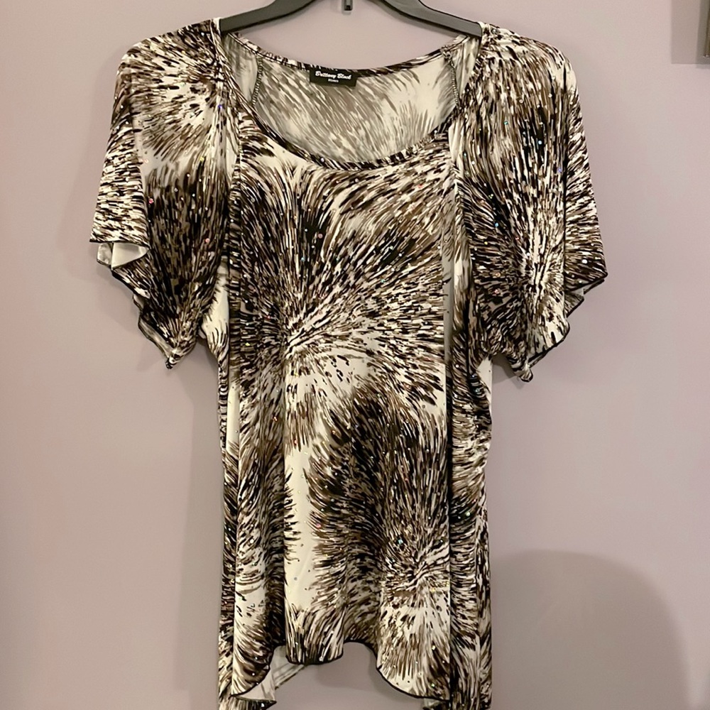 Brittany Black size 3x glitter accents